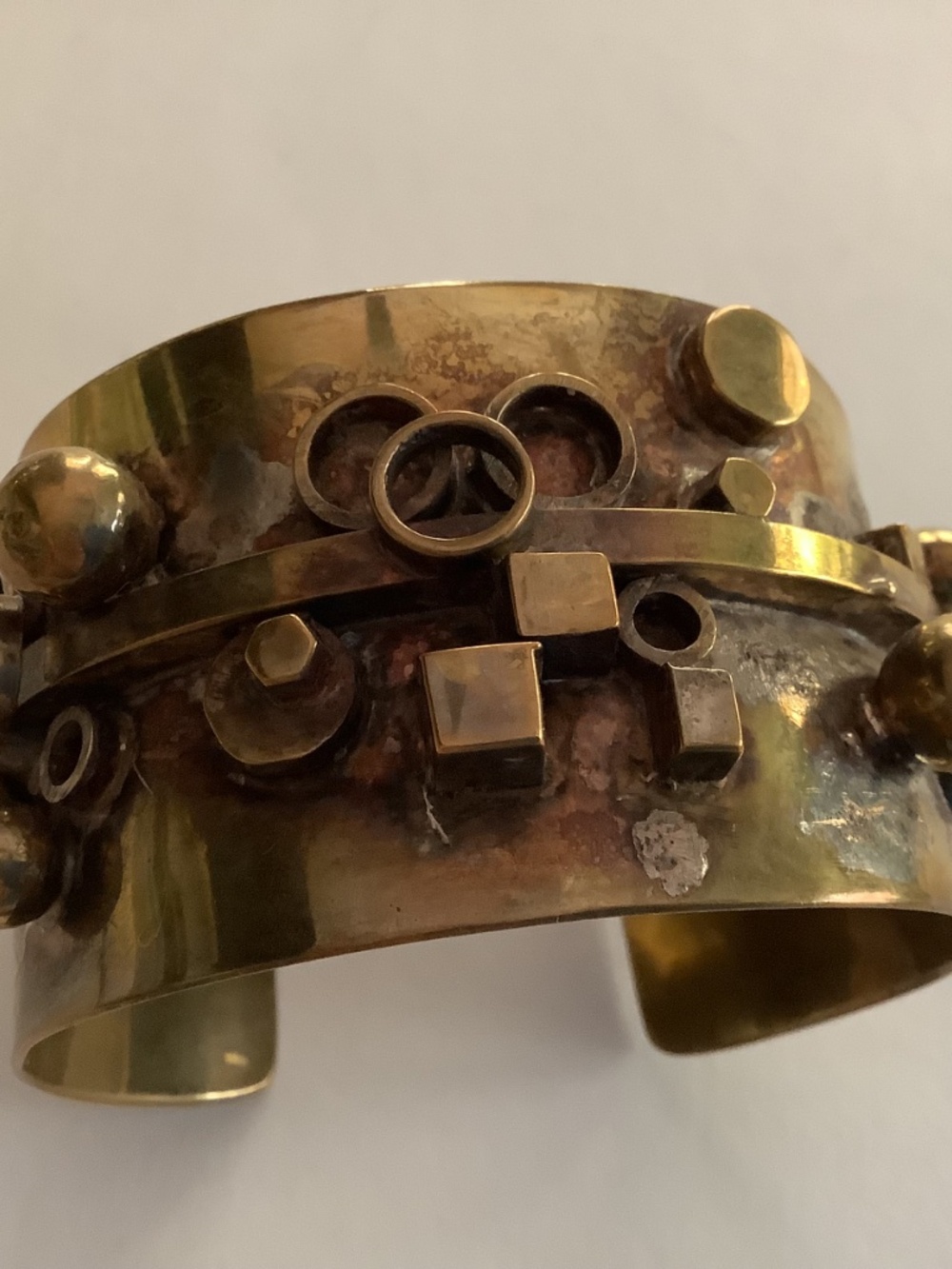 EXCEPTIONAL VINTAGE SCANDINAVIAN BRUTALIST CUFF - Picture 2 of 15